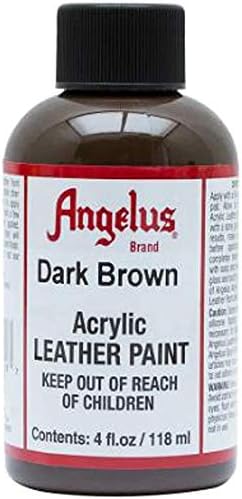 AngelusLeather Paint 4 Oz Dark Brown 1