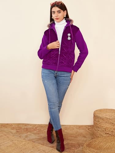 Image of Pivl Women's Fleece Winter hooded Casual Jacket