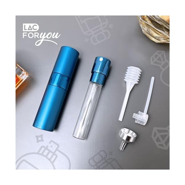 LAC FOR YOU 1Stück 8ml Parfümzerstäuber Nachfüllbar für Unterwegs - Portable Parfüm Abfüller Leer Reise Zubehör – Bild 5