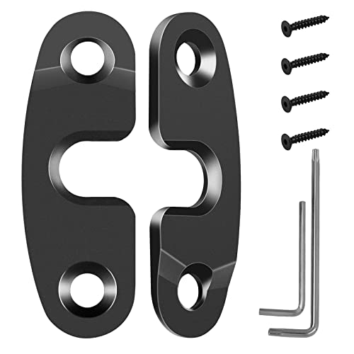 Kaishengyuan Aluminum Alloy Sun Visor Repair Kit Heavy Duty Visor Mounting Clips Compatible with Jeep Wrangler JK JKU 2018/ Wrangler JL JLU 2018-2023/ Gladiator JT 2020-2023 (NOT FIT for 2024+)