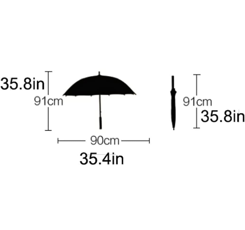 XYNSNDB Ombrello Ombrello da Golf Aperto Automatico Ombrello Antivento con Bastone Grande Manico in Legno Ombrello da Pioggia E Ombrellone da Lavoro retrò ventilato (Blu : Blu)