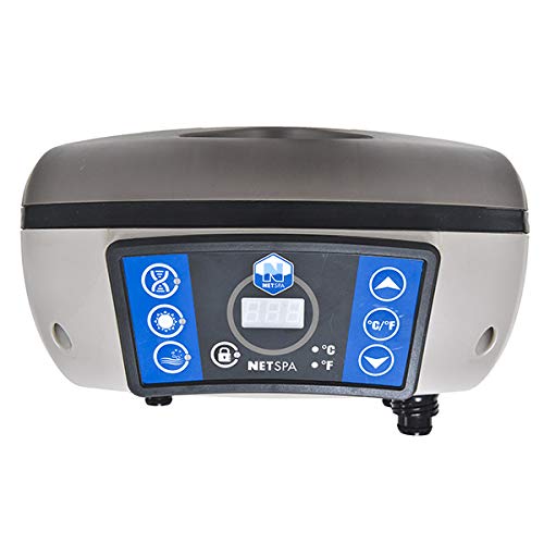 NETSPA IZY - Pack de spa hinchable, 2+1 lugares, incluye lona para el suelo y cobertor SPARO