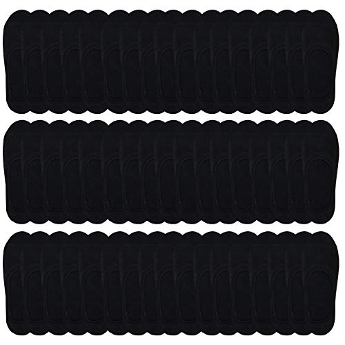 TeeHee Socks 50 Pairs Various Sample Socks Value Pack (Mens Liner Black)