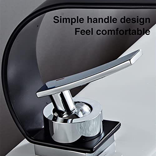 Robinet d'eau chaude cascade au design haut de gamme blanc et chromé - 6