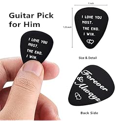 Médiator de guitare I Love You pour lui et elle – Cadeau pour petit ami, petite amie, I Love You More Most Mostest the… - Les Beatles, Paul McCartney, John Lennon, RIngo Starr, George Harrison Médiator de guitare I Love You pour lui et elle - Cadeau pour petit ami, petite amie, I Love You More Most Mostest the… – Image 2