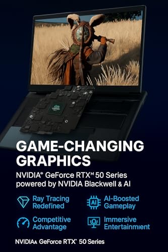 Image of Alienware 18 Area-51 Gaming Laptop 2025 - NVIDIA RTX 5080 16GB GDDR7, Intel Ultra 9 275HX (Up to 5.4GHz), 18 inch 2.5K QHD+ 300Hz, Backlit KB, Win 11 Pro, w /Accessories (32GB DDR5 RAM, 1TB SSD)