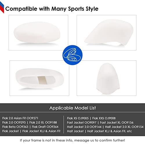 Image of BLAZERBUCK Replacement Nose Pads Piece for Oakley Bisphaera OO9400