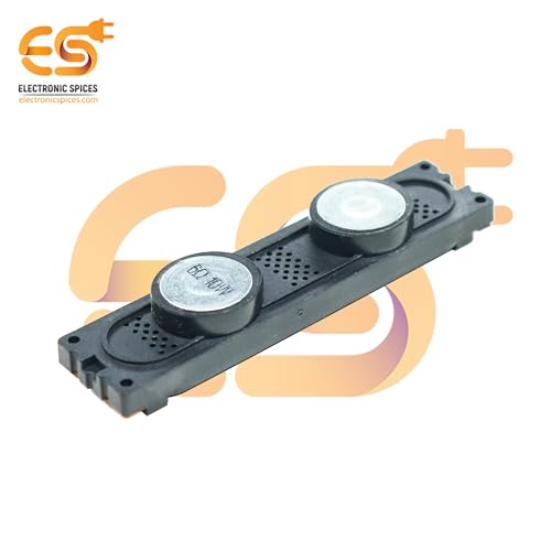 Image of Electronic Spices 6Ω (ohm) 10W Rectangle Shape LED TV Bass Internal Speaker Part (85mm x 20mm)