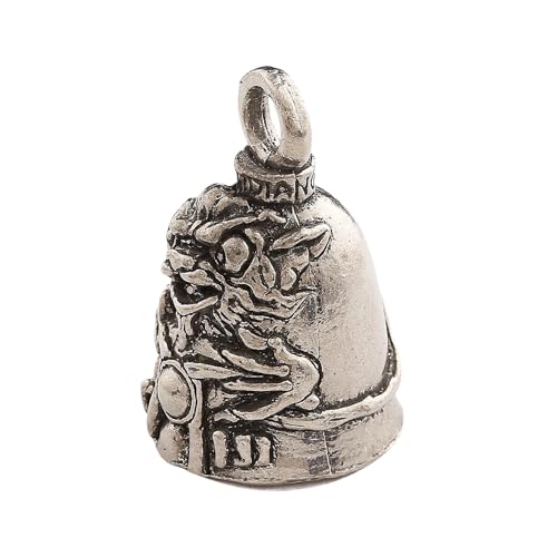 Image of Guardian Bell Good Luck Bell w /Keyring & Black Velvet Bag | Motorcycle Bell | Lead-Free Pewter | Made in USA