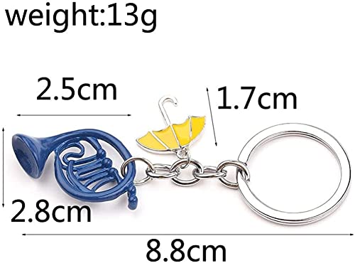 Pologmase Horn Keychain Umbrella Game Anime Movie Keyring For Backpack Cellphone Keys Car Pendant Diy Decorations Christmas Birthday Gifts For Women Men Students #TOP1