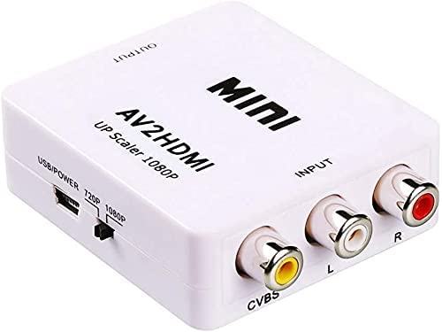 Swiztek AV to HDMI, 1080P Mini RCA Composite CVBS AV to HDMI Video Audio Converter Adapter Supporting PAL/NTSC with USB Charge Cable for PC Laptop Xbox PS4 PS3 TV STB VHS VCR Camera DVD (B0D2GZDNV8) Amazon Price History, Amazon Price Tracker