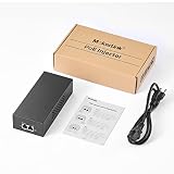 MokerLink Gigabit PoE wtryskiwacz, 802.3af/at/bt 90 W, 10/100/1000 Mbps Ethernet, Plug & Play, adapter bez PoE do PoE, odległość do 100 m