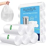 Müllbeutel 5Liter ,200 Stück Transparent Abfallbeutel für Büro,Haushalt und Bad - Reißfest & Flüssigkeitsdicht,5 Rollen