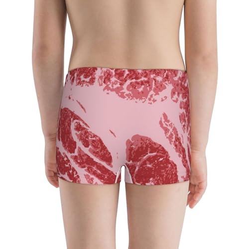 Boys' Cotton Boxer Brief Soft Underwear-Striped Meat3