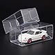 Julyue 50 Stück Kunststoff-PVC-Transparentbox-Vitrine, 1/64 Fahrzeug-Modellauto-Vitrine-Organizer-Box, Modellauto-Ausstellungsbox-Zubehör(Transparent)