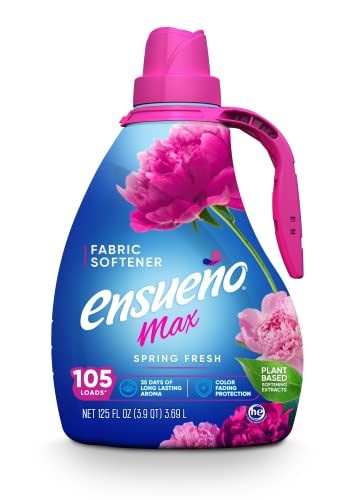 Ensueño - Max Liquid Fabric Softener- With Long-Lasting Freshener And Wrinkle Eliminating Formula, Spring Fresh Scent - (125 Oz) #TOP10