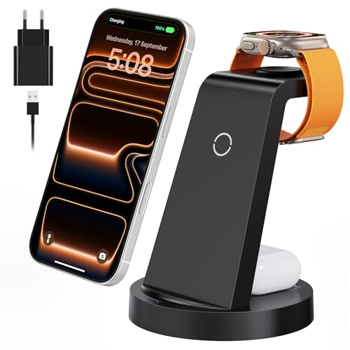 3 in 1 für iPhone Ladestation Schnelles...