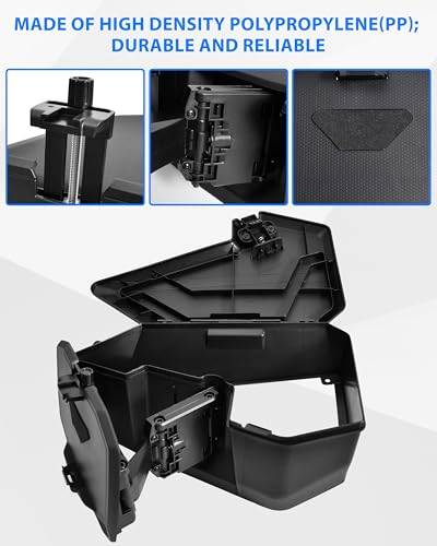 SAUTVS Tablet Phone Device Holder for Maverick R, Adjustable Electronic Device Holder GPS Phone Tablet Mount with Storage Box for Can Am Maverick R MAX X RS 2024+ Accessories (#715007176) - Thumbnail 4