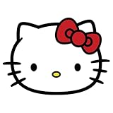 Hello Kitty Sticker Graphic Decal for Laptop, Water Bottle, Car Bumper, Mirror, and Notebook, Waterproof, Weather Resistant, Cute Sanrio Decal (3.6' x 5')