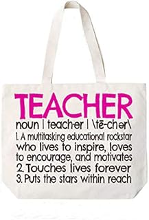 Teacher Definition Canvas Tote Book Bag-Teacher Appreciation Gift-Teacher Gift -COCOVICI