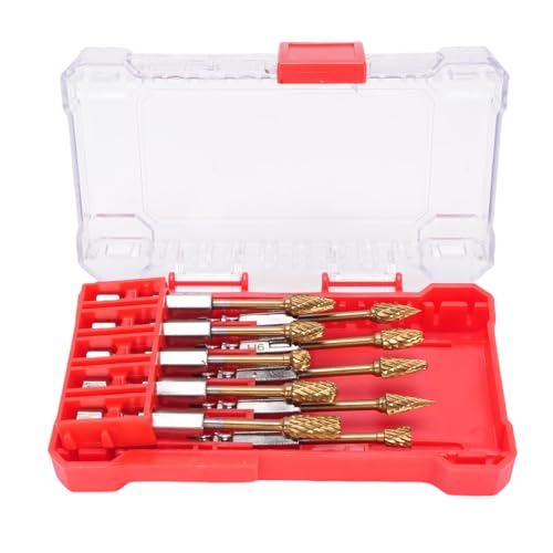 Juego de fresas Sanpyl, 10 piezas doble corte, acero tungsteno miniatura 6