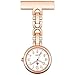 Produktbild B/H Brosche hängen Taschenuhr,Metall Krankenschwester Krankenschwester Armband Pin,leuchtende Zeiger Quarz Pocket Watch-B,Kitteluhr Pflegeuhr