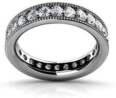 1.00 ct TW Ladies Round Cut Diamond Eternity Wedding Band in Platinum
