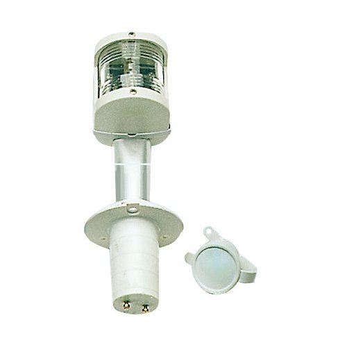 Hampe de pavillon OSCULATI en aluminium de 100 cm avec feu blanc 225 degrés pour bateau