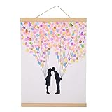 Magnetic Wood Frame DIY Poster Scroll Artwork Print Holder Canvas Quilt Wooden Hanging for Home...