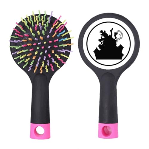 Brosse à cheveux démêlante Clown Castle avec base coussin noir