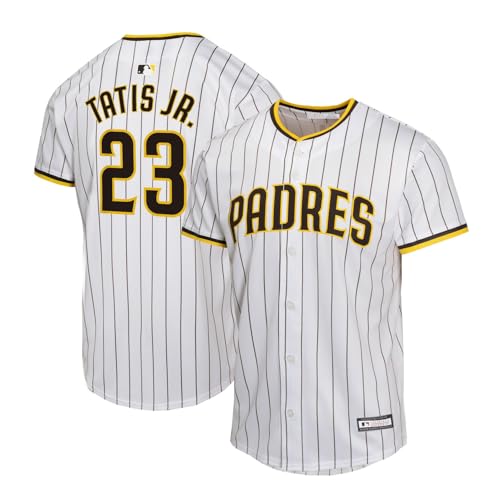 Outerstuff Fernando Tatis Jr. San Diego Padres MLB Kids Youth 8-20 Home Player Jersey (Size: 10-12, White)