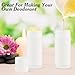 Mirrline 60ml/2oz White Deodorant Containers Plastic Twist Up Filling Bottle Refillable Deodorant Holder Stick for Crayon Lip Balm Chapstick Sunscreen Lotion Bar - 12 Pack