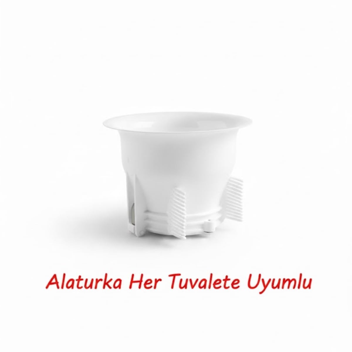 Alaturka Tuvalet Kapağı – Koku ve Sıçrama Önleyici, Yaylı Klipsli Kolay Montaj, Evrensel Uyum, Beyaz (Tek Kapak)