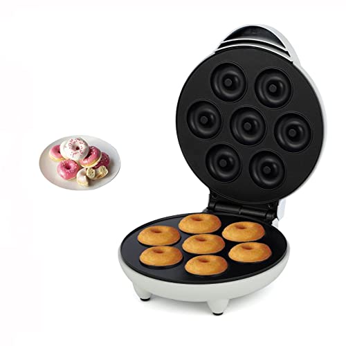 Mini Donut Maker, 7 mini donuts para famílias com crianças, lanches e entretenimento, 110V