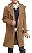 Ebifin Boys Notch Lapel Double Breasted Long Trench Coat Casual Classic Peacoat