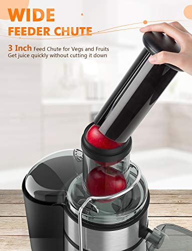 Juice Extractor, Bextcok Centrifugal Juicer Machines Ultra Fast Extract Various Fruit And Vegetable Electric Juice Extractor With 3" Large Feed Chute Bpa Free Easy Clean For Orange Celery Carrot #TOP1