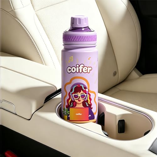 Coifer 22 oz Insulated Water Bottle with Handle - image 5