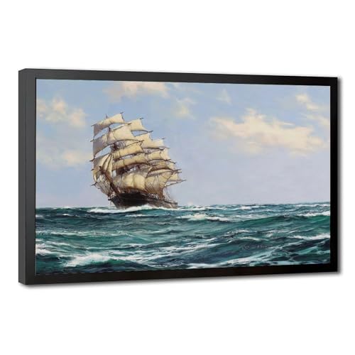 Clipper Ship on the High Seas : une toile maritime de Montague Dawson pour votre bureau