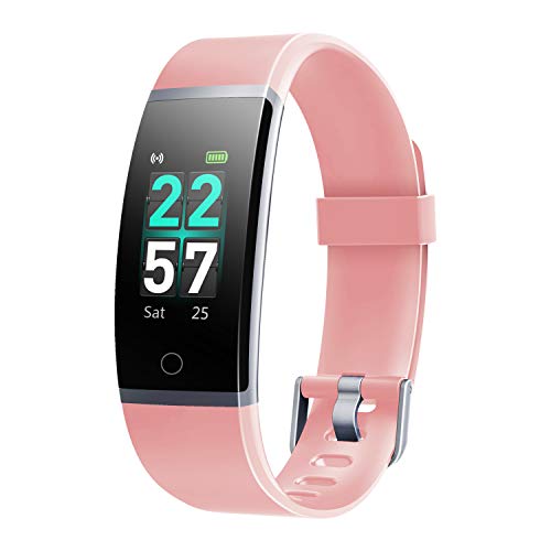 LETSCOM Fitness Tracker with Heart Rate Monitor, Color Screen Activity Tracker Watch, IP68 Waterproof Pedometer Sleep Monitor Step Counter Calorie Counter for Kids Women Men