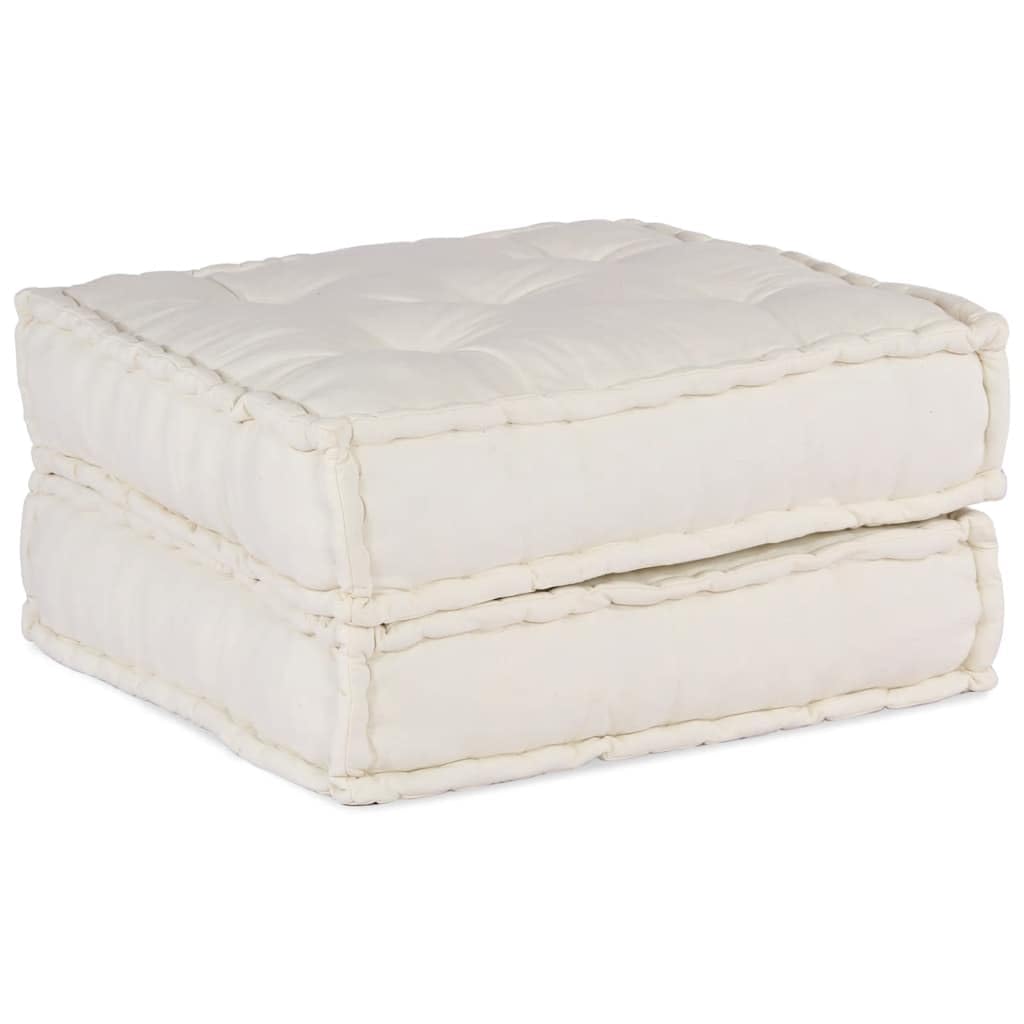 SYDE Sofá Modular de Tela Color Crema 70x70x36 | Relleno de Espuma, Diseño Reconfigurable, Suave y Duradero, para Sala, Dormitorio o Porche