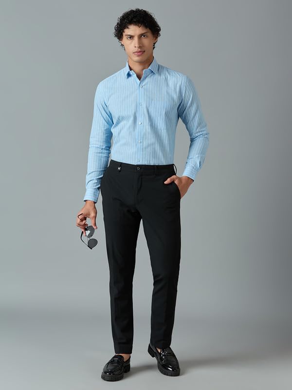 Image of Men's Striped Cotton Formal Shirt