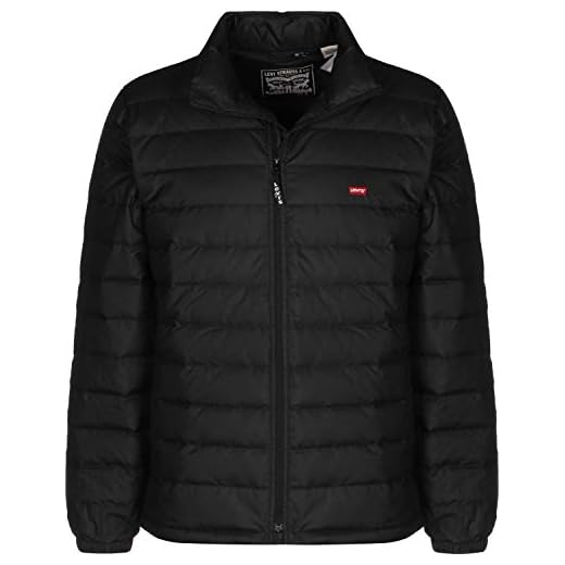 Levi's Down Dehon Pkbl Puffer Chaqueta, Negro (Mineral Black 0000), Medium para Hombre