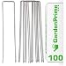 GardenPrime Grapas Metálicas Alambre de Acero 150mm para Sujetar Tela antihierbas, Mallas,...