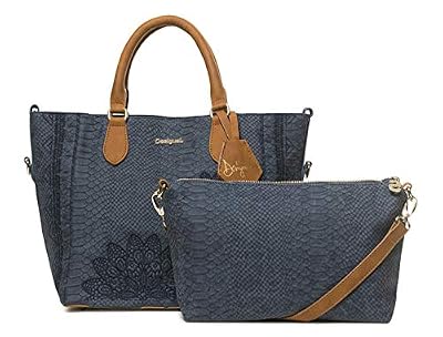 Desigual Borsa AQUILES FLORIDA Donna Blu - 18WAXPC4-5000-U