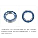 METALLIXITY Deep Groove Ball Bearings (6802-2RS, 15mm x 24mm x 5mm) 2Pcs, Chromium Steel Double Sealed Industrial Bearings - for Industrial Micro Motor