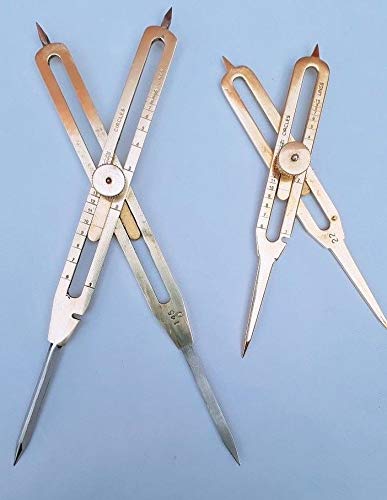 Mahira Nautical Brass Proportional Divider Set of Two Size 6