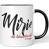 JUNIWORDS Tasse, Mirie, die Wundervolle, Schwarz (5272534)