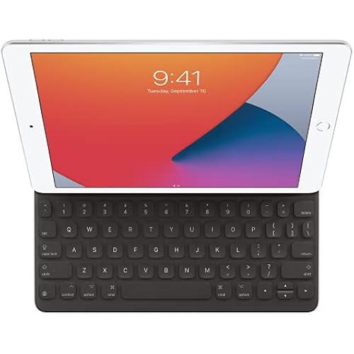 Apple Smart Keyboard: iPad Keyboard and case for iPad Pro 10.5-inch, iPad Air (3rd Generation), and iPad (7th, 8th, and 9th Generation), Comfortable Typing Experience, US English - Black