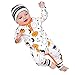 BIBOKAOKE Baby Strampler für Säuglinge Neugeborene Jungen und Mädchen Kleinkind Baby Kleidung Overall mit Halloween-Karikaturen-Print Babykleidung Romper Weiche Jumpsuit Bekleidungsset