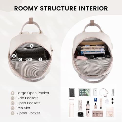 Image of LOVEVOOK Mini Backpack for Women Stylish Waterproof Backpack Purse with USB Port, Cute Daypack for College Travel Party